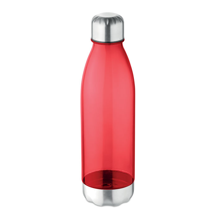 Bouteille publicitaire en tritan 600 ml Aspen Rouge transparent